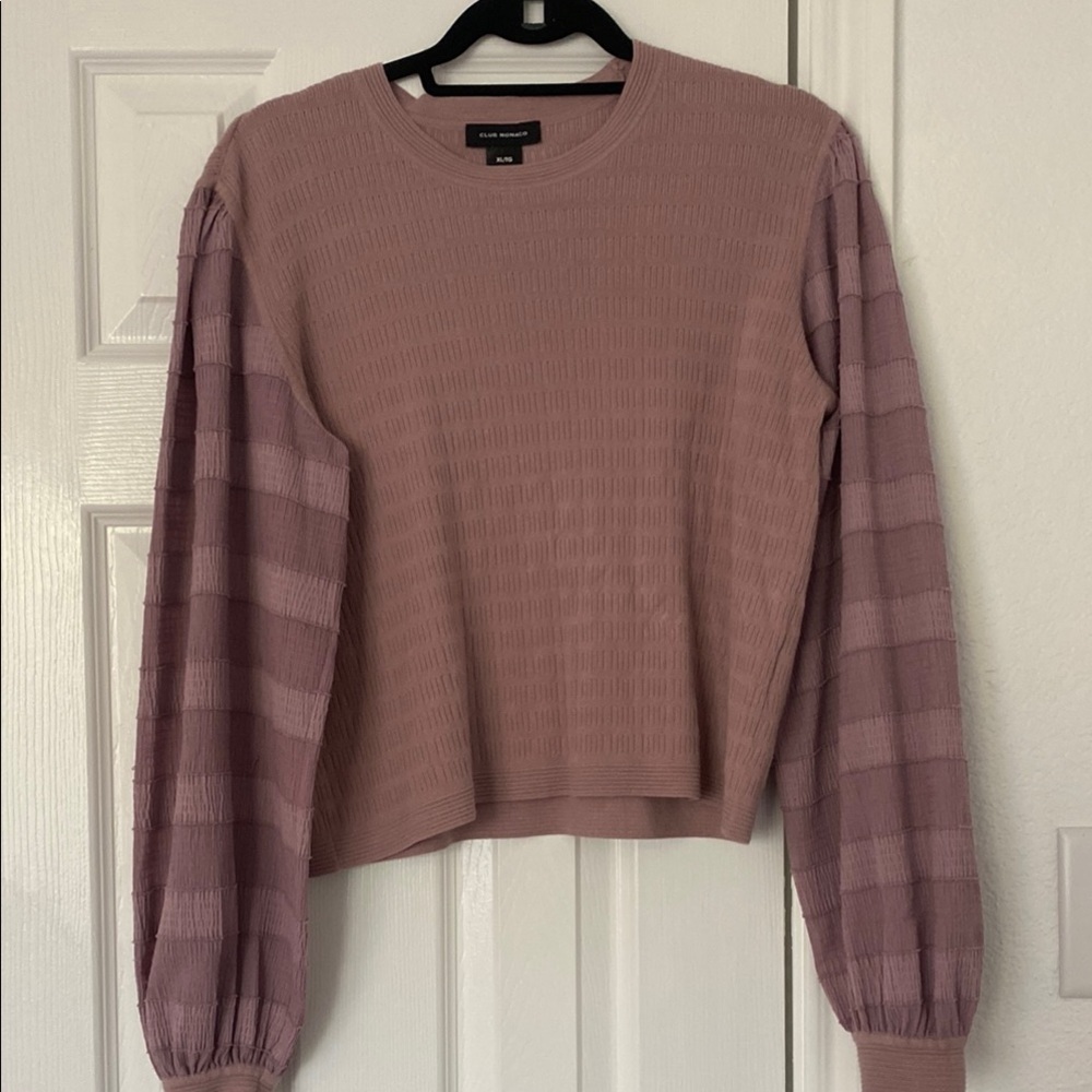 Club Monaco Mauve Textured Sweater size XL